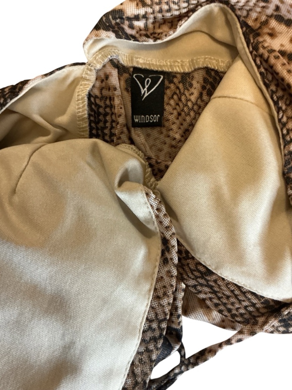 Windsor Snake Print Surplice Top - Picture 3 of 3
